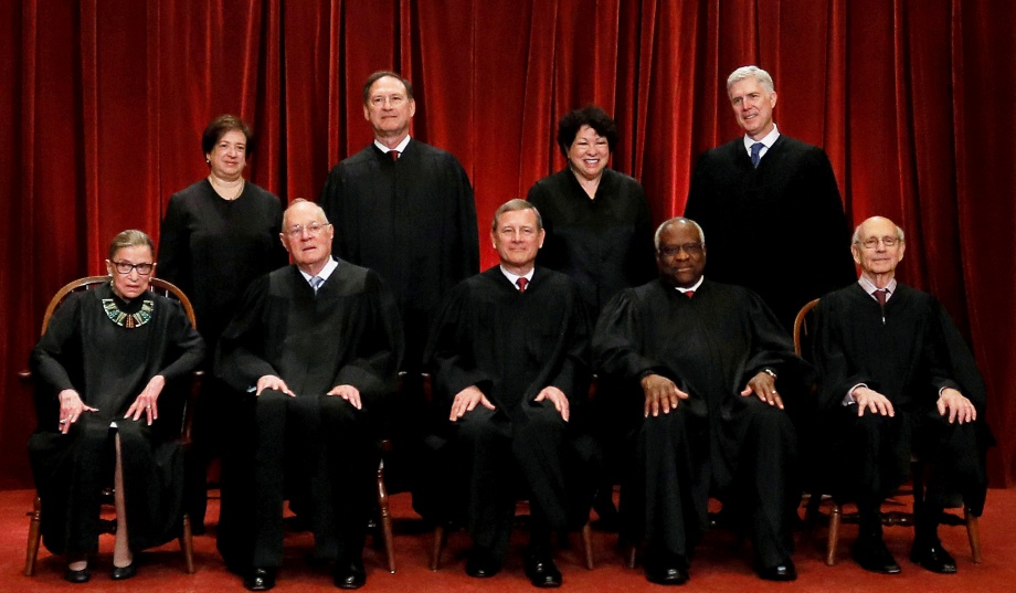 Who are the 9 supreme court justices and their political party information