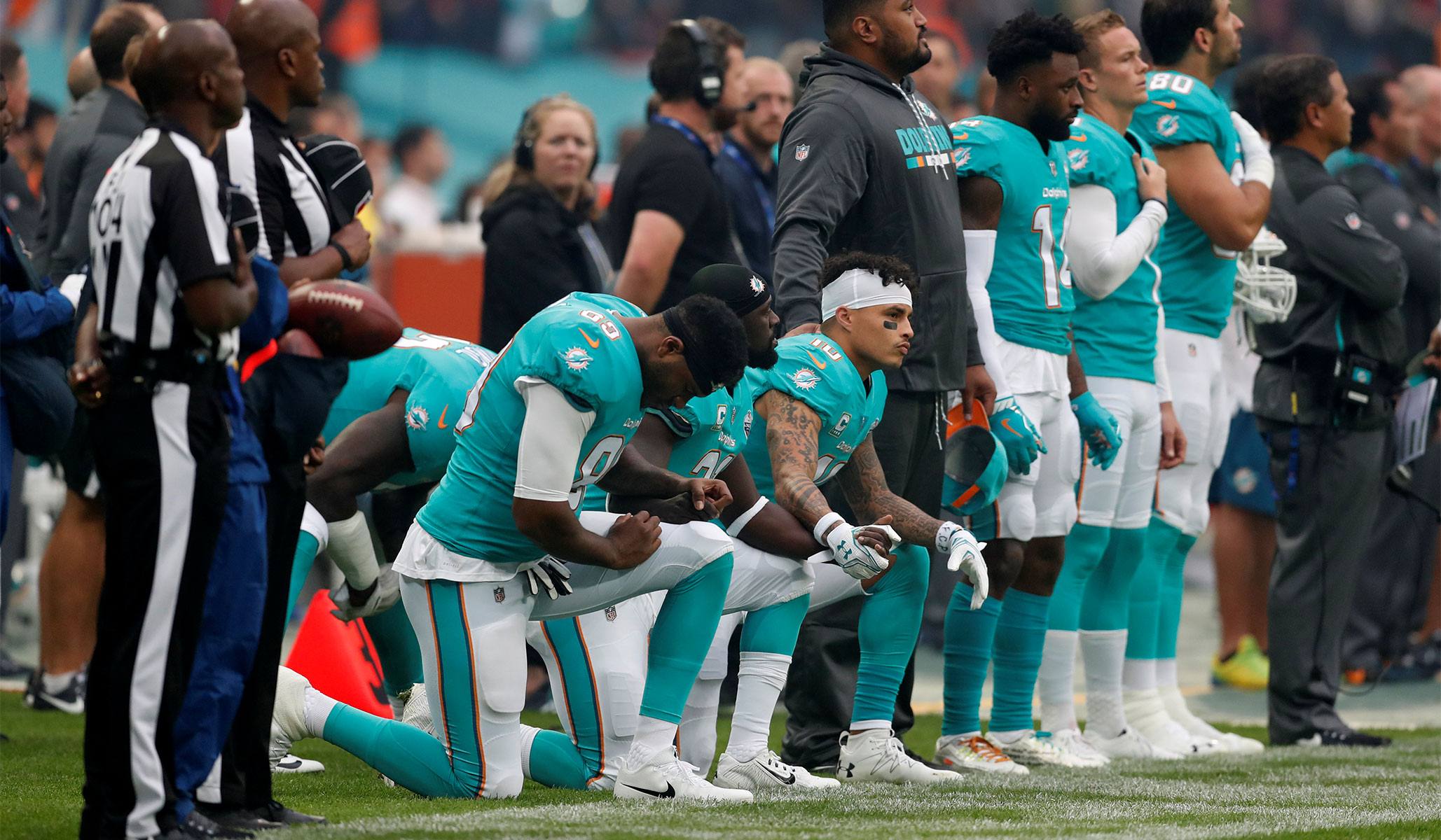 Miami Dolphins to punish players who protest national anthem on field