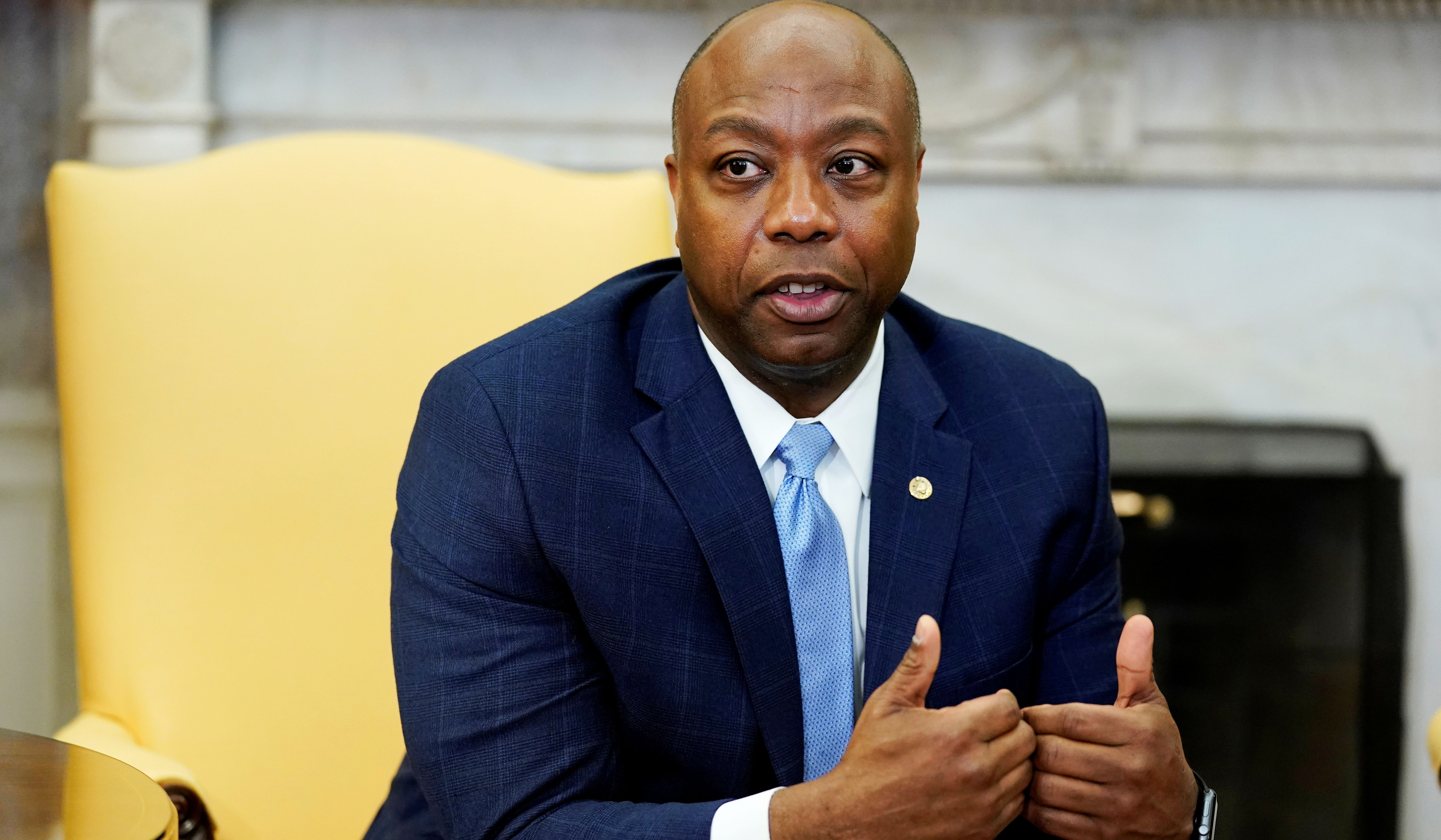 The Corner: Tim Scott’s Happiness Is a Problem, Apparently 