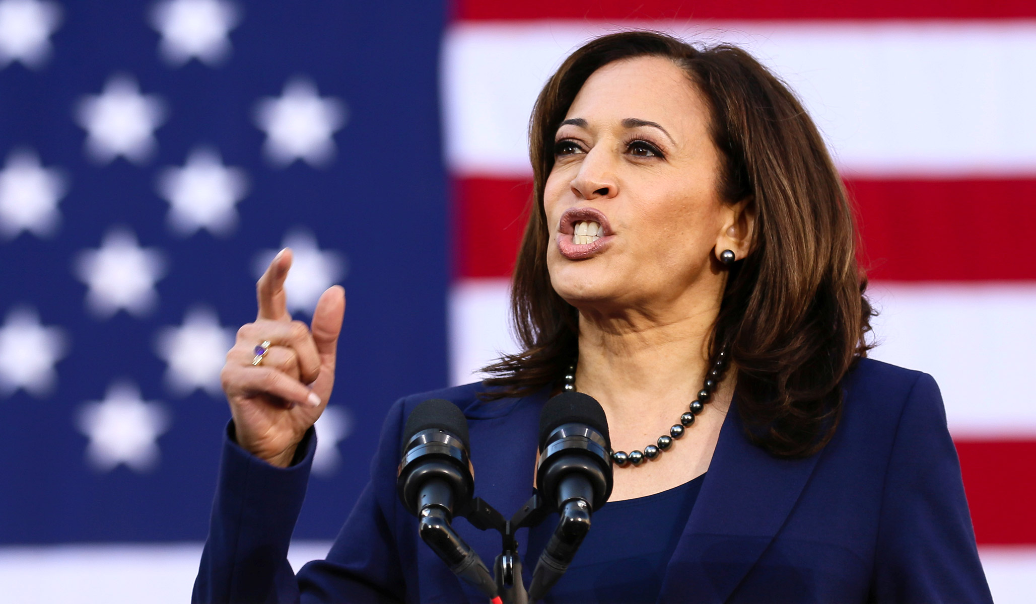 Kamala Harris & Donald Trump -- California Democrat Calls President ...