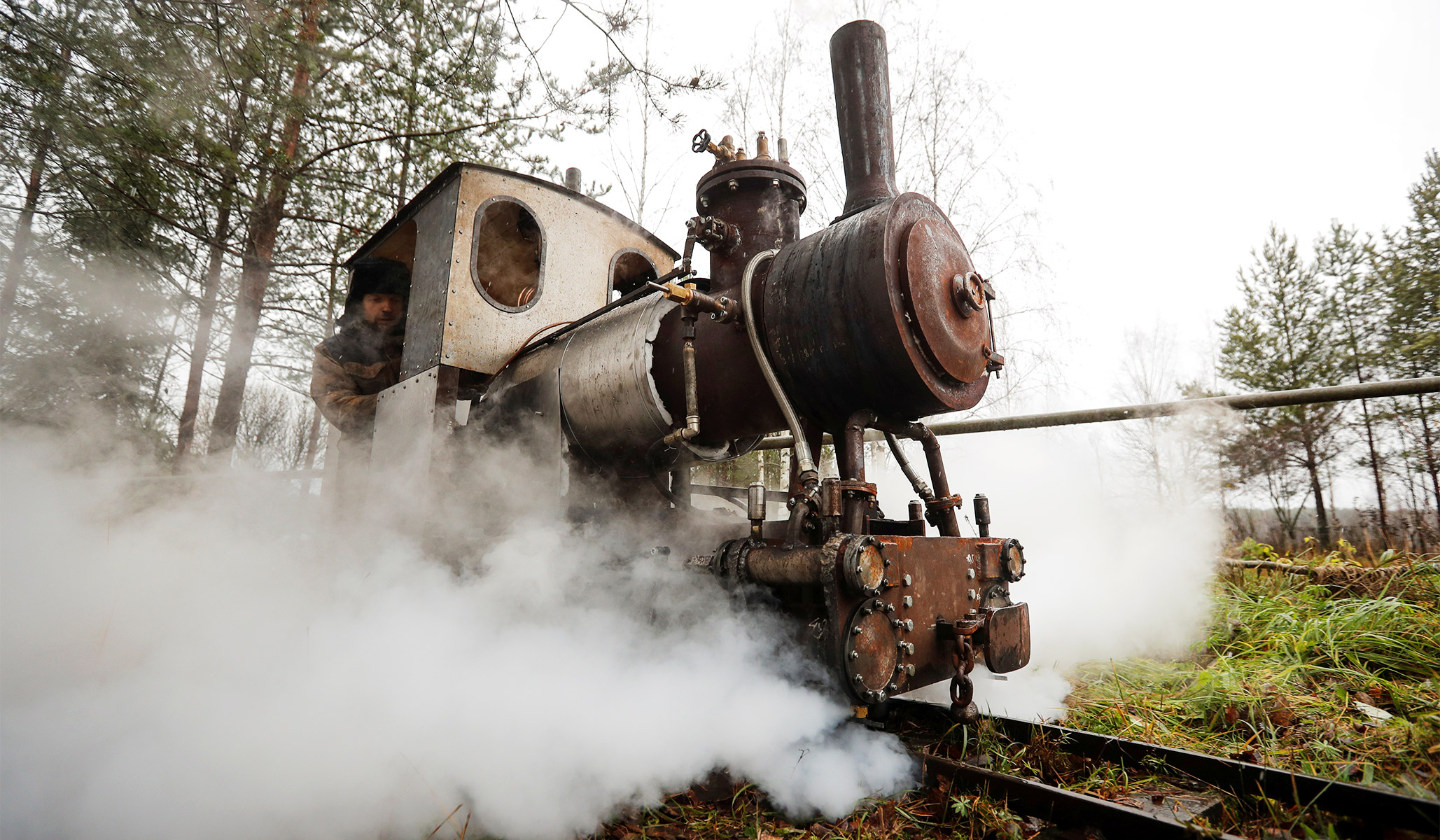 Russian steam train фото 37