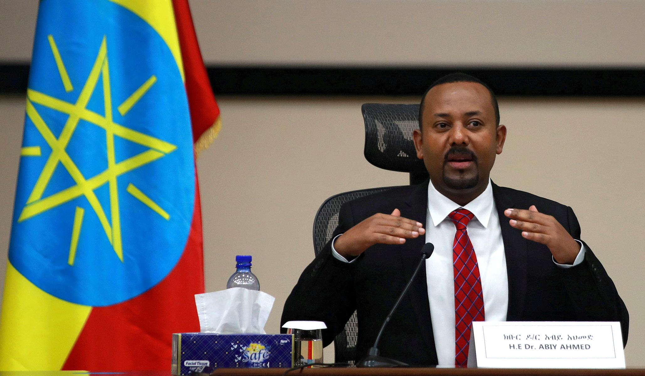 Abiy Ahmed, Ethiopian Prime Minister And Nobel Peace Laureate, And ...