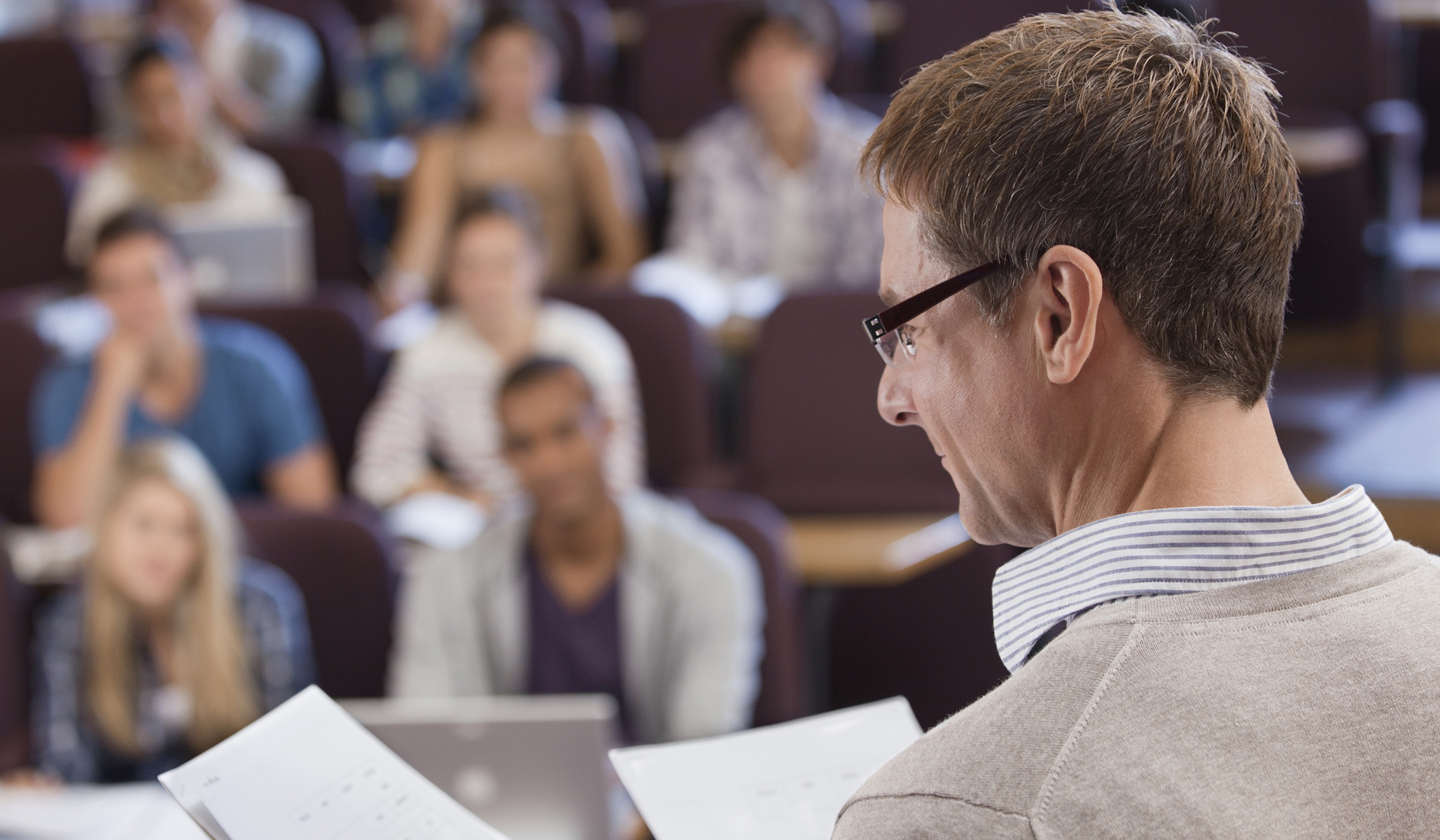 Is a lecture being given