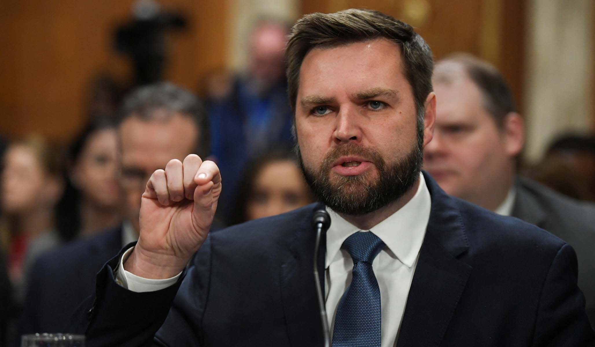 NextImg:‘Time for Choosing’: J.D. Vance Urges Fellow Republicans to Back Crackdown on Rail Industry 